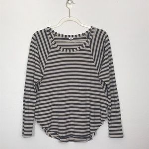 Splendid Striped Dolman Long Sleeve Top SM